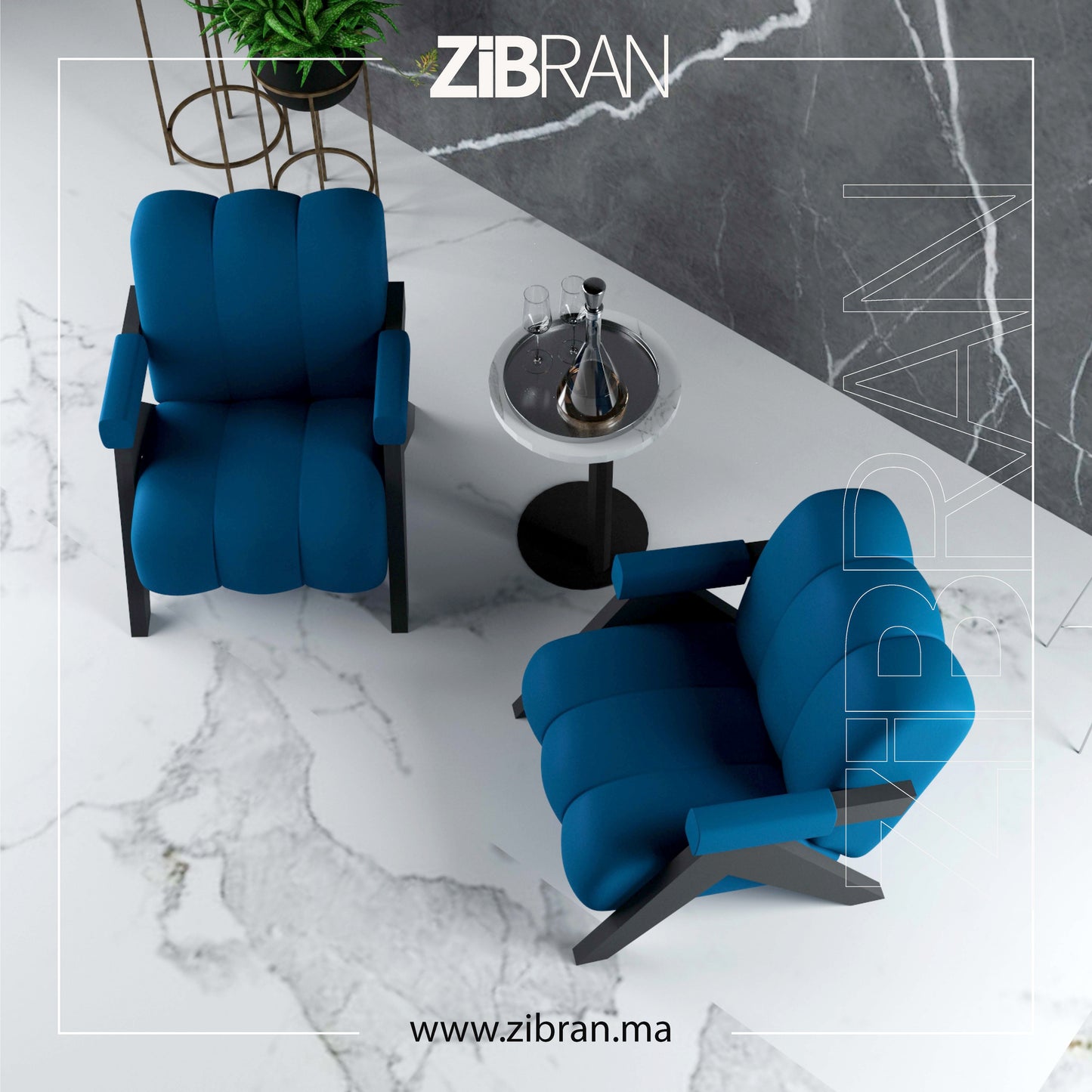 VELAR / Fauteuil Moderne / Confort Audacieux / Collection ZIBRAN