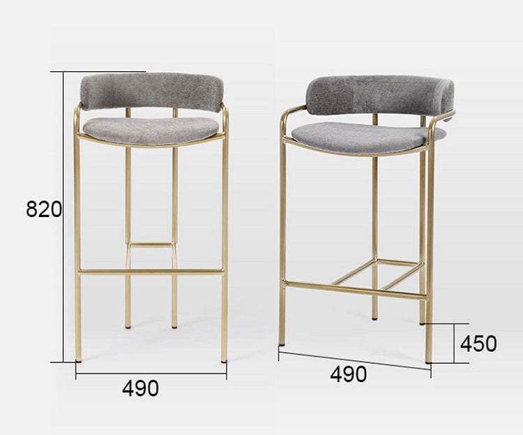 Chaises de bar luxe ZIBRAN