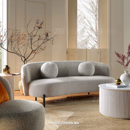 KALUR – Canapé de prestige royal aux finitions d’orfèvre | ZIBRAN – Vue sous perspective | ZIBRAN