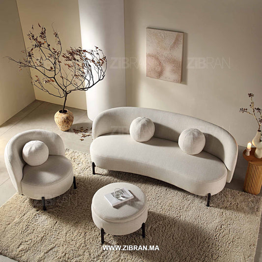 ZELUM – Canapé de prestige royal aux finitions d’orfèvre | ZIBRAN for elegant living spaces in Morocco | ZIBRAN