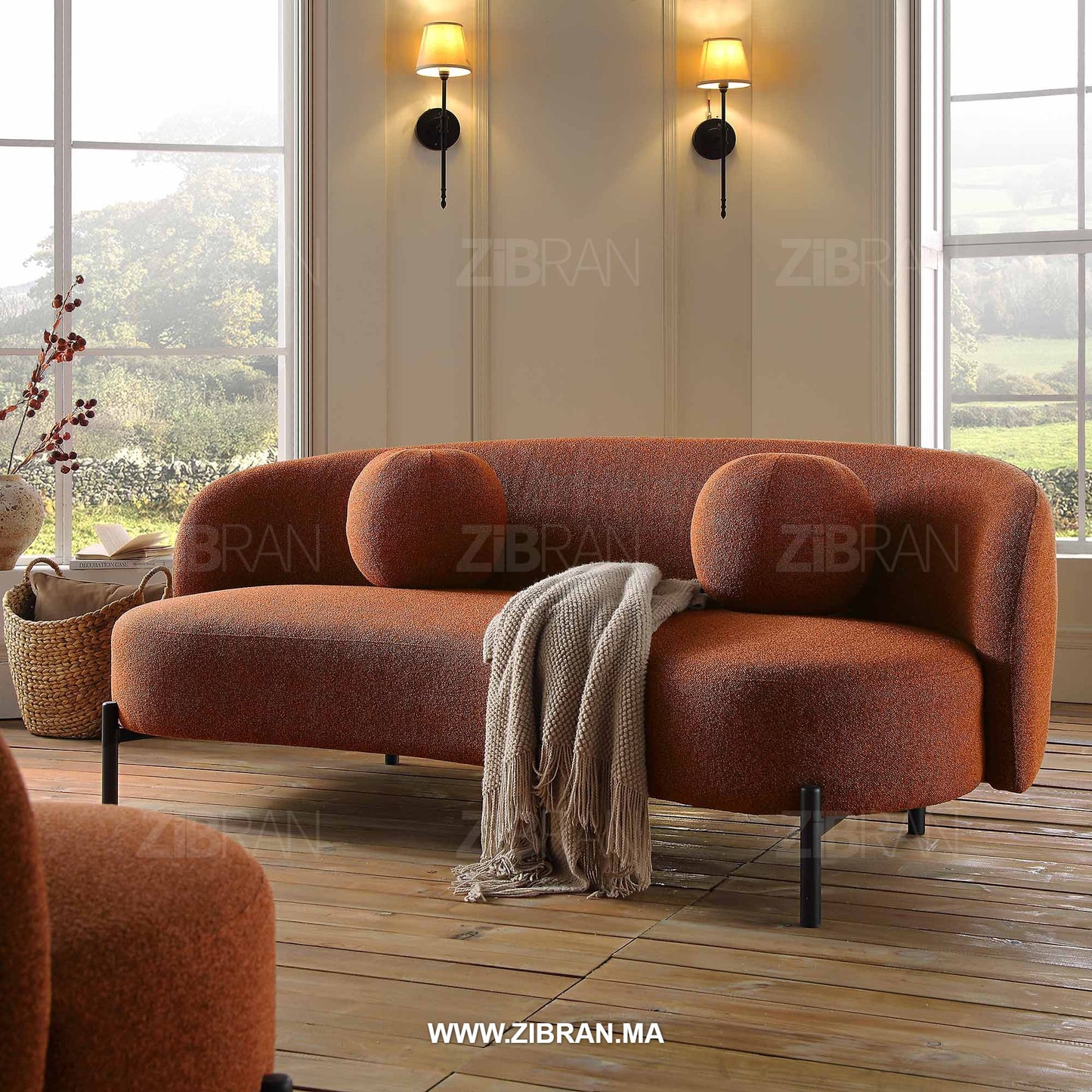 KALUR – Canapé de prestige royal aux finitions d’orfèvre | ZIBRAN for elegant living spaces in Morocco | ZIBRAN