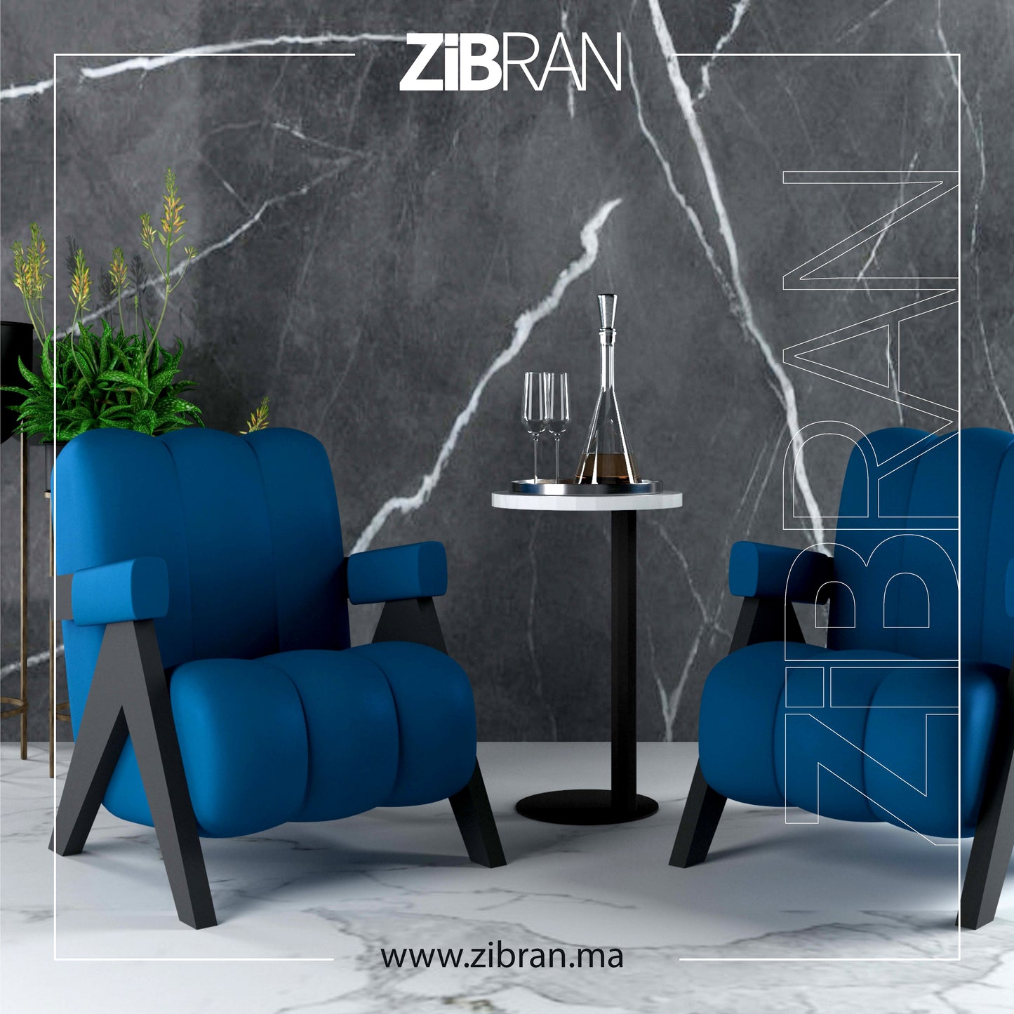 VELAR / Fauteuil Moderne / Confort Audacieux / Collection ZIBRAN