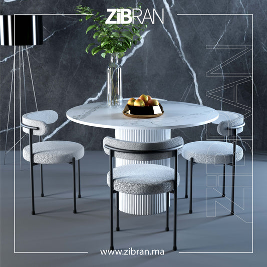 PILLAR - TABLE À MANGER + 4 CHAISES