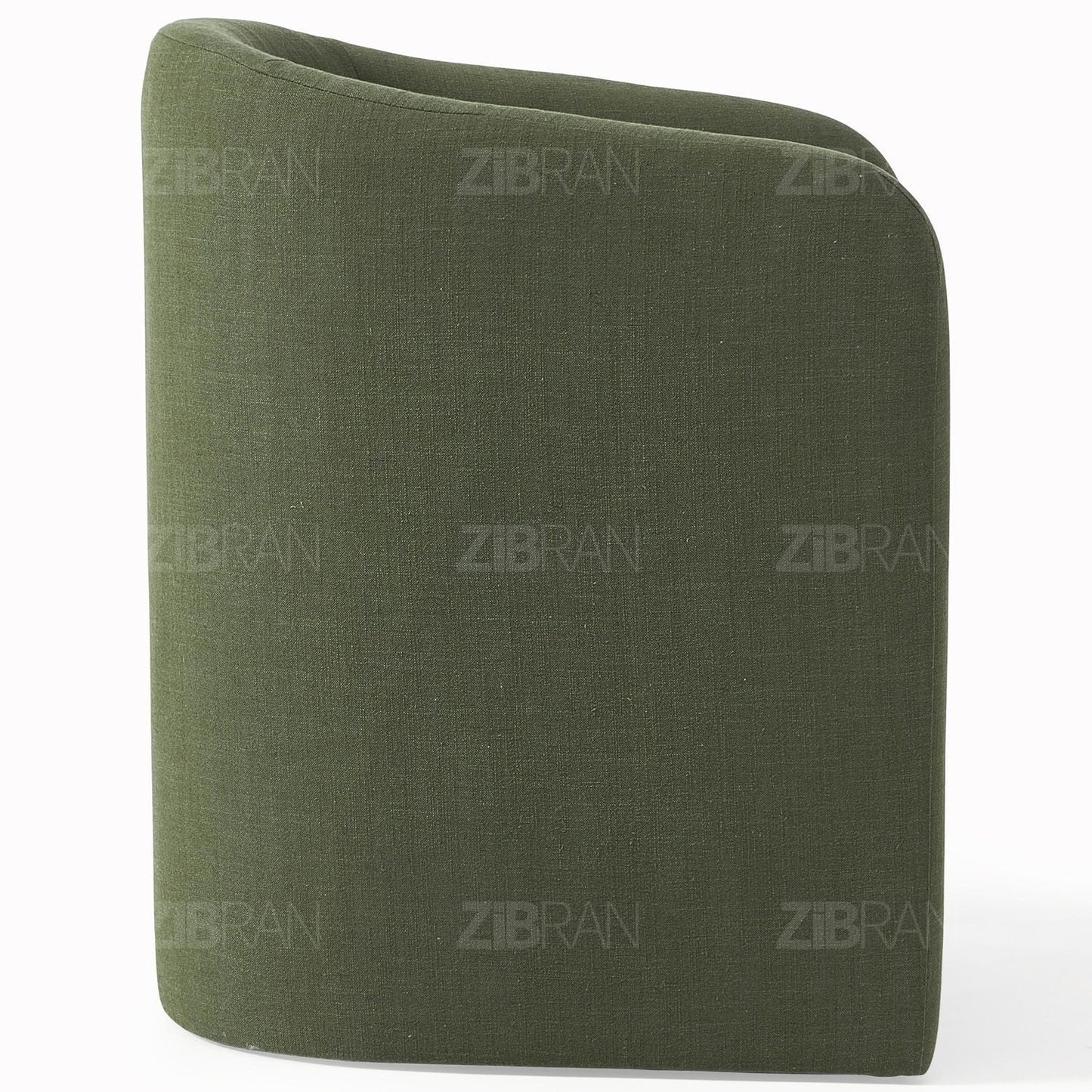 ZORENE – Fauteuil de prestige couture aux courbes iconiques | ZIBRAN – Vue sous perspective | ZIBRAN