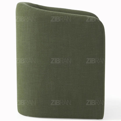 ZORENE – Fauteuil de prestige couture aux courbes iconiques | ZIBRAN – Vue sous perspective | ZIBRAN