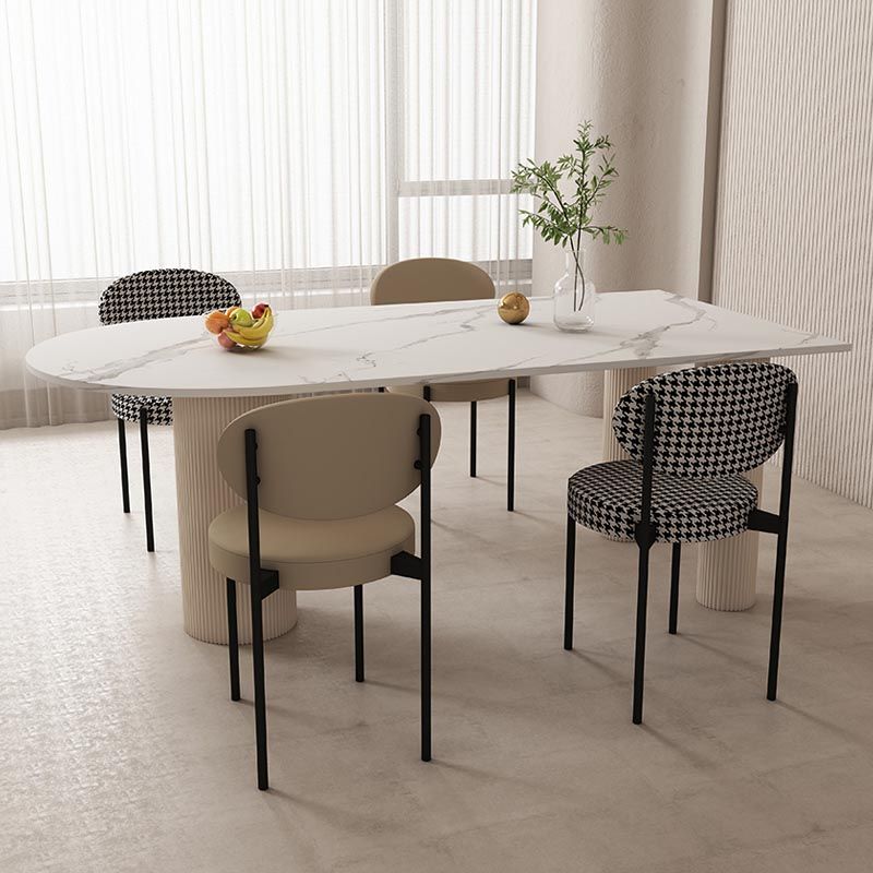 MARVEL Table à manger + 4 Chaises