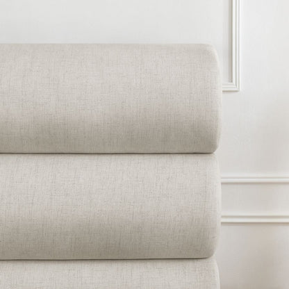 Lit Pastello ZIBRAN dans une chambre élégante détaille tète de lit tissus toile qualité premium
