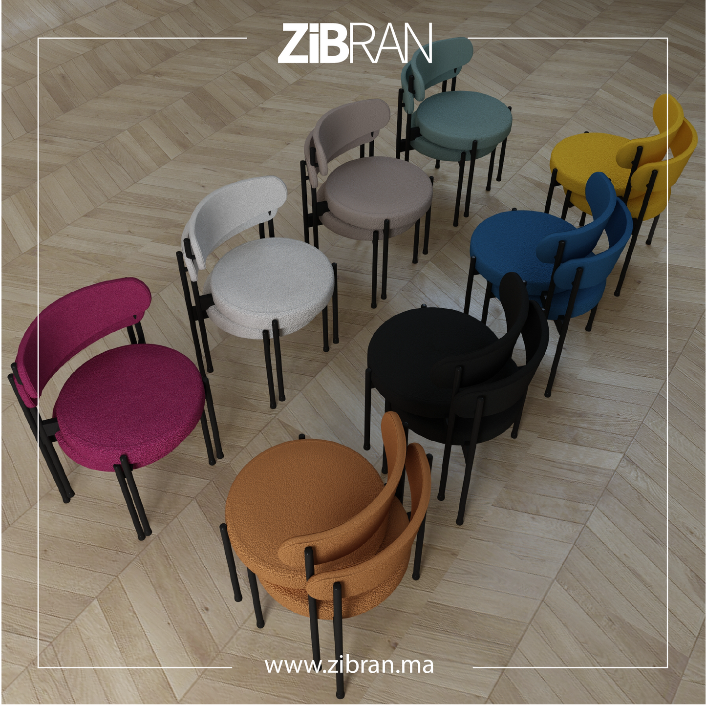 PILLAR - TABLE À MANGER + 8 CHAISES