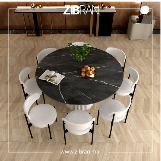 PILLAR - TABLE À MANGER + 8 CHAISES